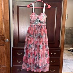 NWT Smoke Bohemian Floral Maxi Dress